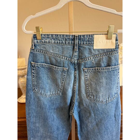 GRLFRND Karolina High Rise Straight Crop La Playa Jeans Size 25 NWT - Picture 5 of 10